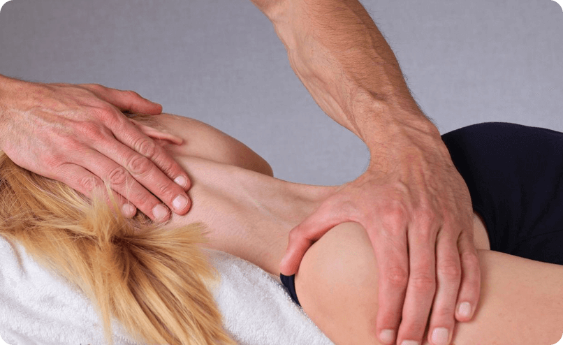 Therapist Doing Healing Treatment on Woman's Neck